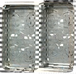 Electrical Outlet Box: Steel, Square, 4